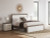 Ashley Mazilar White Brown King Upholstered Bed