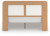 Ashley Mazilar White Brown King Upholstered Bed