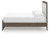 Ashley Mazilar White Brown King Upholstered Bed