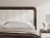 Ashley Mazilar White Brown King Upholstered Bed
