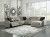 Ashley Colleyville Stone 6-Piece Power Reclining Sectional with Chaise
