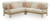 Ashley Clare View Beige 3-Piece Outdoor Sectional