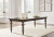 Ashley Veramond Dark Brown Dining Table and 6 Chairs with Storage D694/35/01(4)/02(2)/60