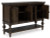 Ashley Veramond Dark Brown Dining Table and 4 Chairs with Storage