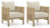 Ashley Cool Days Beige Outdoor Lounge Chair with Cushion (Set of 2) Ashley Cool Days Beige Outdoor Lounge Chair with Cushion (Set of 2)