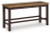 Ashley Anixburg Light Brown Dark Brown Counter Height Dining Bench