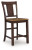 Ashley Anixburg Light Brown Dark Brown Counter Height Barstool (Set of 2)