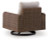 Ashley Angel Island Gray Brown Outdoor Swivel Lounge Chair with Cushion