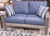Ashley Dillon Beach Blue Gray Outdoor Loveseat with Cushion