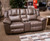 Ashley Knoxlee Driftwood Reclining Loveseat with Console