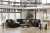 Ashley Midnight-Madness Chocolate 5-Piece Sectional with Chaise 98104/17/46(2)/64/77