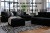 Ashley Midnight-Madness Chocolate 3-Piece Double Chaise Sectional
