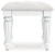 Ashley Maylilly White Vanity Stool Ashley Maylilly White Vanity Stool
