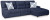 Ashley Acklen Place Navy 3-Piece Power Reclining Sectional