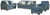Ashley Cashton Ice Sofa, Loveseat, Chair and Ottoman