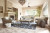 Ashley Beachcroft Beige Outdoor Sofa and 2 Chairs with Coffee Table