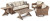 Ashley Beachcroft Beige 6-Piece Outdoor Set with Sofa, 2 Swivel Lounge Chairs and Coffee Table Set