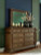 Ashley Channley Brown Dresser and Mirror