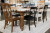 Ashley Chadworth Brown Counter Height Dining Table and 6 Barstools with Storage D824/13/924(4)/724(2)/476