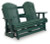 Ashley Hyland Wave Green Outdoor Loveseat Glider Ashley Hyland Wave Green Outdoor Loveseat Glider