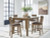Ashley Broxtyn Light Brown Counter Height Dining Table and 4 Barstools Ashley Broxtyn Light Brown Counter Height Dining Table and 4 Barstools