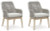 Ashley Seton Creek Gray 2 Outdoor Chairs with End Table