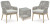 Ashley Seton Creek Gray 2 Outdoor Chairs with End Table
