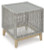 Ashley Seton Creek Gray 2 Outdoor Chairs with End Table