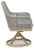 Ashley Seton Creek Gray 2 Outdoor Chairs with End Table