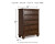 Ashley Danabrin Brown Twin Panel Bed with Mirrored Dresser, Chest and 2 Nightstands