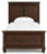 Danabrin Brown Twin Panel Bed with Mirrored Dresser and Nightstand