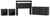 Ashley Finch Black Queen Panel Headboard with Dresser and 2 Nightstands
