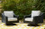 Ashley Beachcroft Beige Outdoor Swivel Lounge with Cushion
