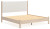 Ashley Cadmori Two-tone King Upholstered Panel Bed
