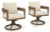 Ashley Serene Bay Dark Brown White Outdoor Swivel Dining Chair with Cushion (Set of 2)