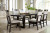 Ashley Neymorton Dark Grayish Brown Dining Table and 6 Chairs