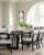 Ashley Neymorton Dark Grayish Brown Dining Table and 6 Chairs
