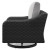 Ashley Beachcroft Black Light Gray Outdoor Sofa with 2 Lounge Chairs