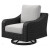 Ashley Beachcroft Black Light Gray Outdoor Sofa with 2 Lounge Chairs