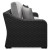 Ashley Beachcroft Black Light Gray Outdoor Sofa with 2 Lounge Chairs