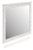 Ashley Fenderport Whitewash Bedroom Mirror