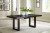 Ashley Neymorton Dark Grayish Brown Dining Table and 10 Chairs