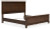 Ashley Danabrin Brown King Panel Bed with Mirrored Dresser, Chest and 2 Nightstands