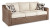 Beachcroft Beige Outdoor Sofa and 2 Lounge Chairs with Fire Pit Table