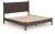 Ashley Cadmori Brown King Panel Platform Bed, Chest and Nightstand