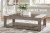 Ashley Loyaska Grayish Brown White Coffee Table with 1 End Table