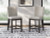 Ashley Neymorton Dark Grayish Brown Counter Height Barstool (Set of 2)