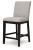 Ashley Neymorton Dark Grayish Brown Counter Height Barstool (Set of 2)