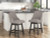 Ashley Neymorton Dark Grayish Brown Counter Height Barstool (Set of 2)