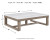 Ashley Loyaska Brown Ivory Coffee Table